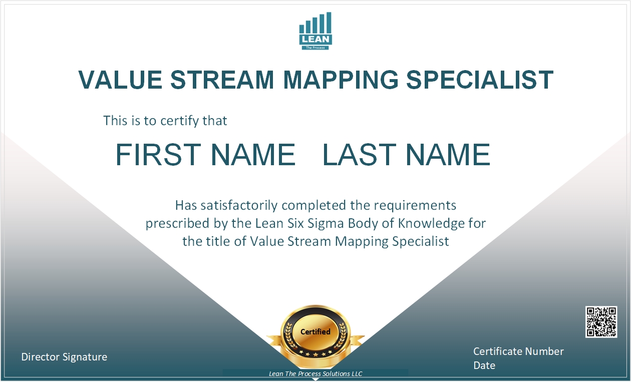 Value Stream Mapping Specialist