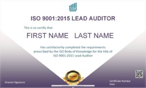 ISO 9001:2015 Lead Auditor
