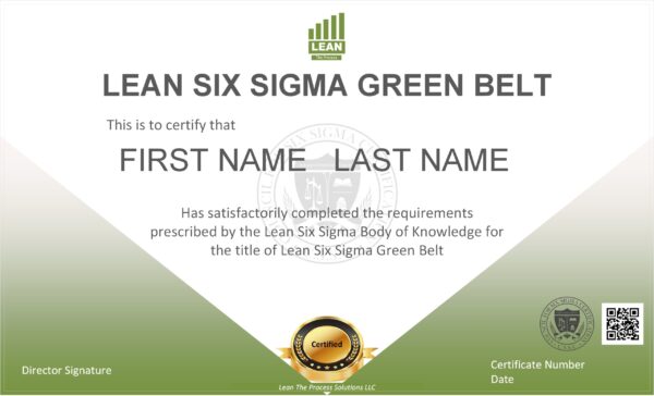Lean Six Sigma Green Belt