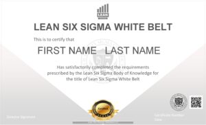 Lean Six Sigma White Belt