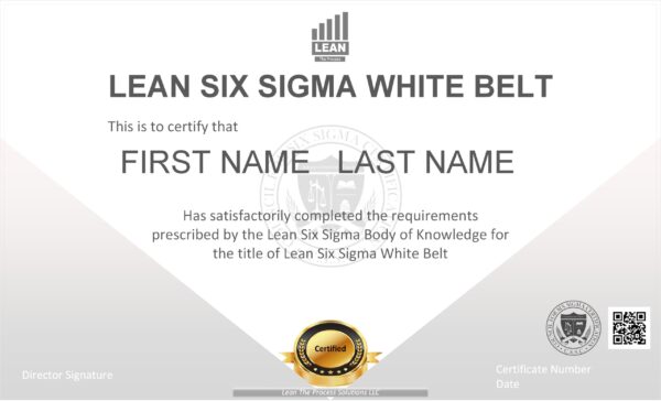 Lean Six Sigma White Belt