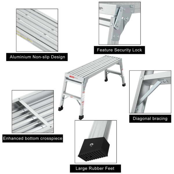 Metal Bench Folding Ladder - Image 8