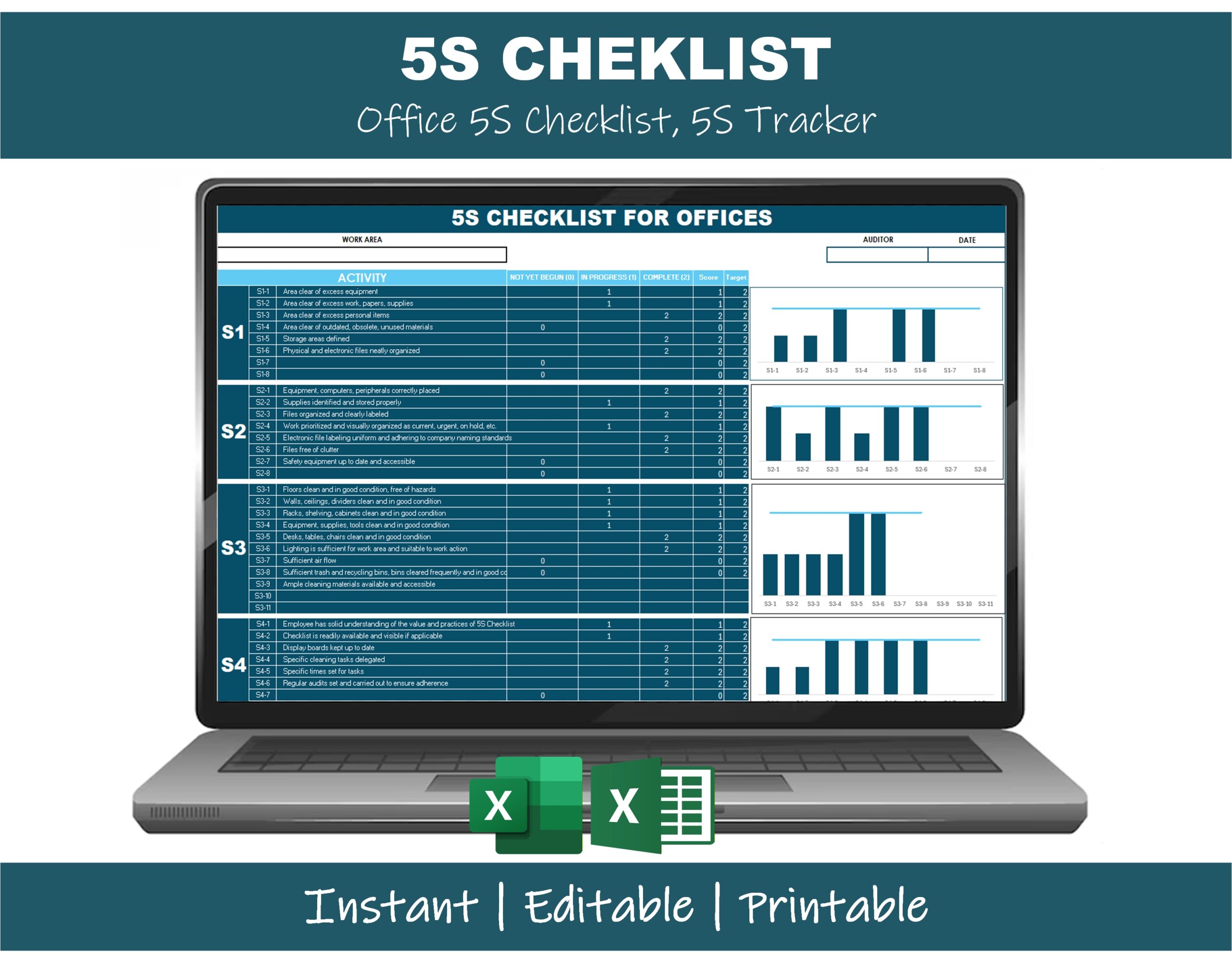 5S Checklist for Offices | Office Audit & Workplace Organization Tool - Image 2